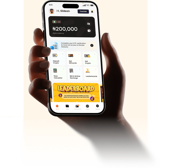 screenshot of dtunes app home